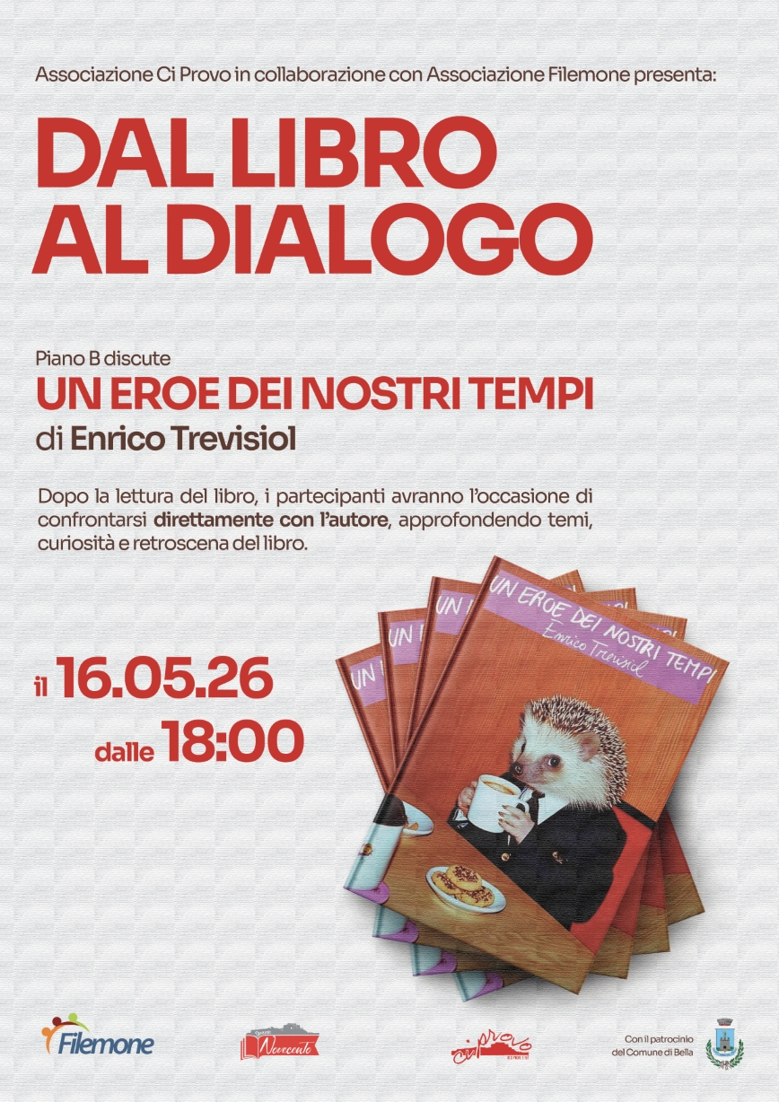 Piano B ... 16 maggio: dal libro al diaologo